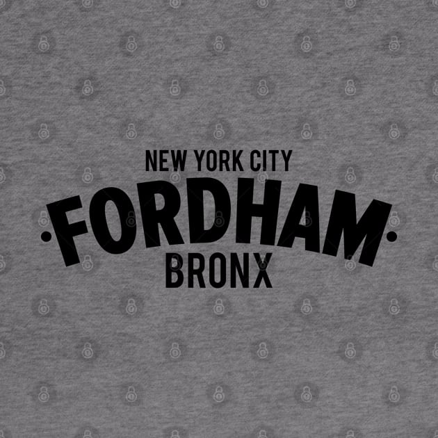 Fordham Bronx Modern Minimalistic Typography Design by Boogosh